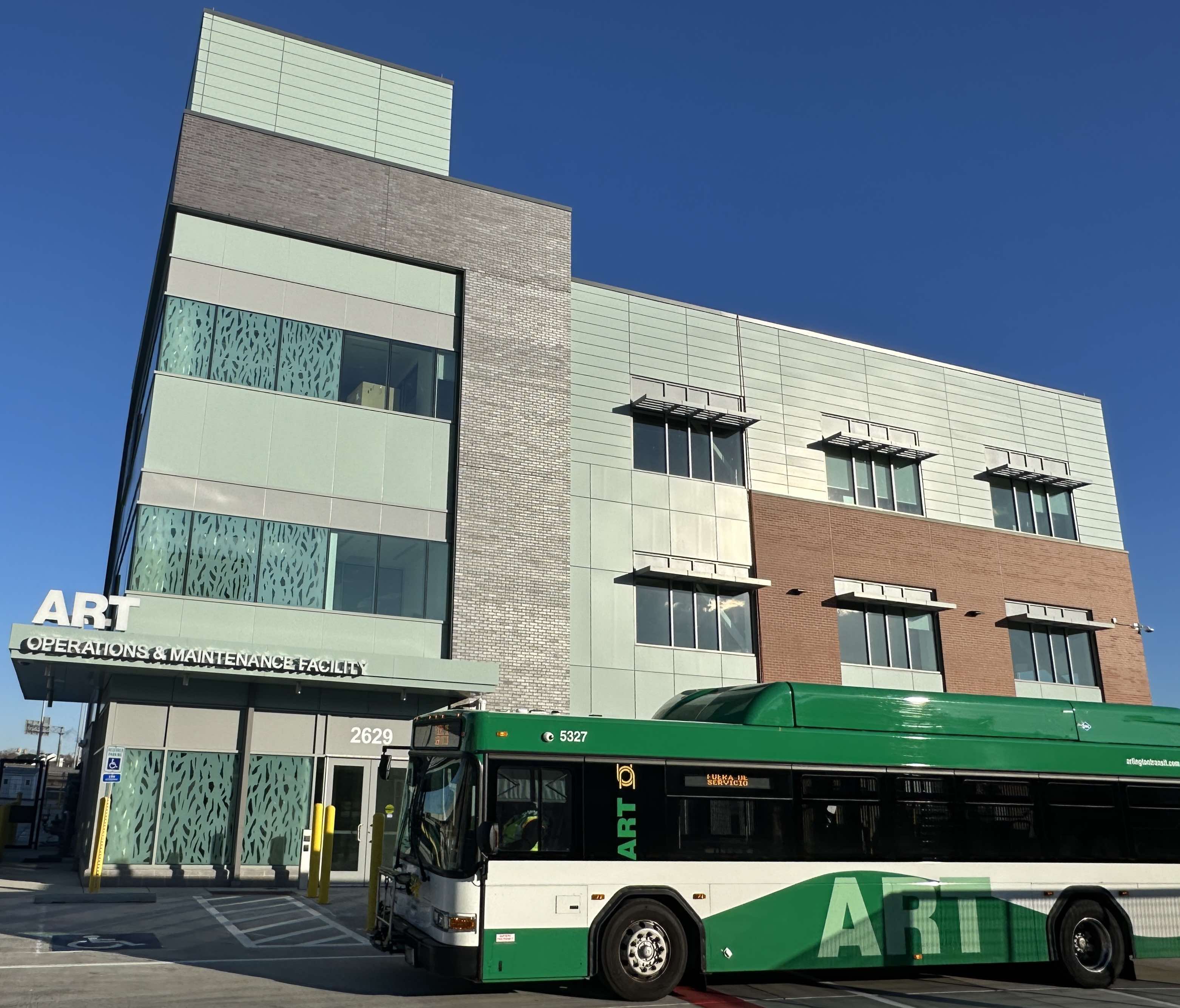 Image of ART bus at ART Facility center