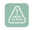 Icon with the words Keep Clear
